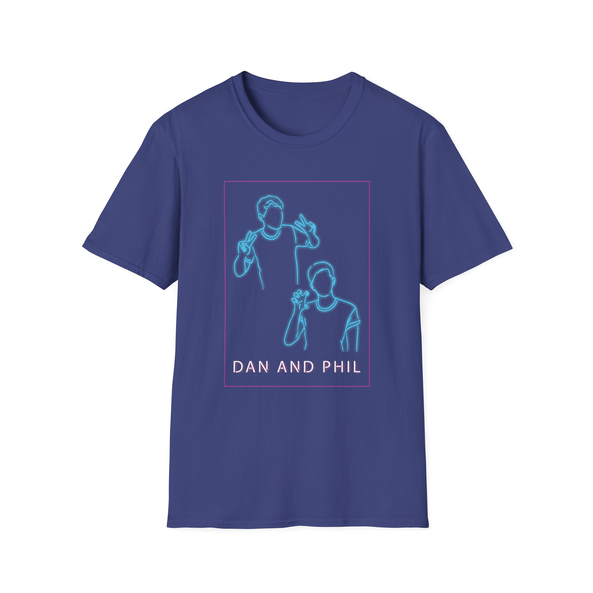 Dan And Phil Neon Unisex Softstyle T-Shirt