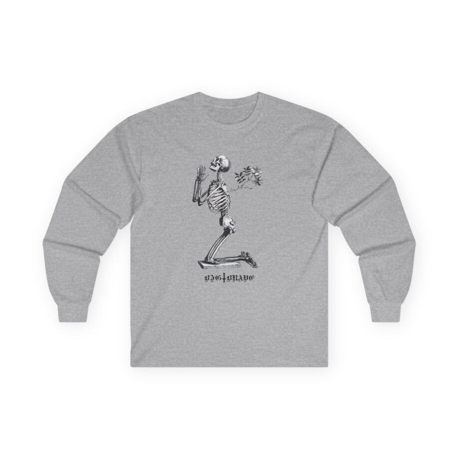 Big Brave Praying Skeleton Unisex Ultra Cotton Long Sleeve Tee