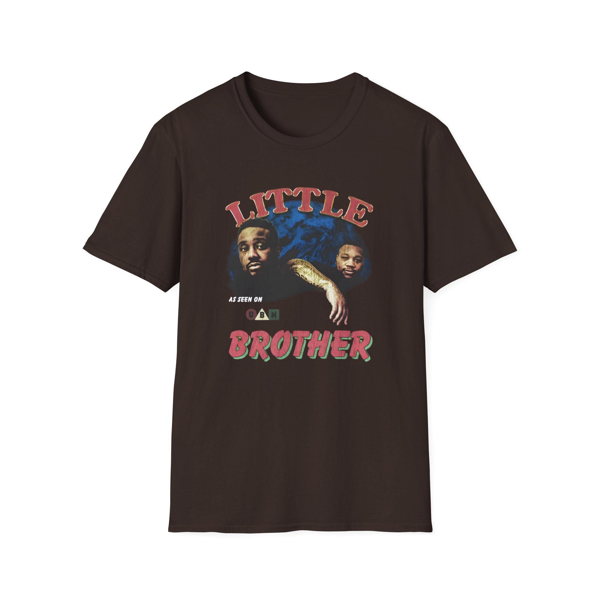 Little Brother Vintage Photo Unisex Softstyle T-Shirt