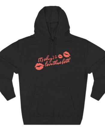 Nina Dobrev Meit's Okay to Love Them Bothrch Three-Panel Fleece Hoodie