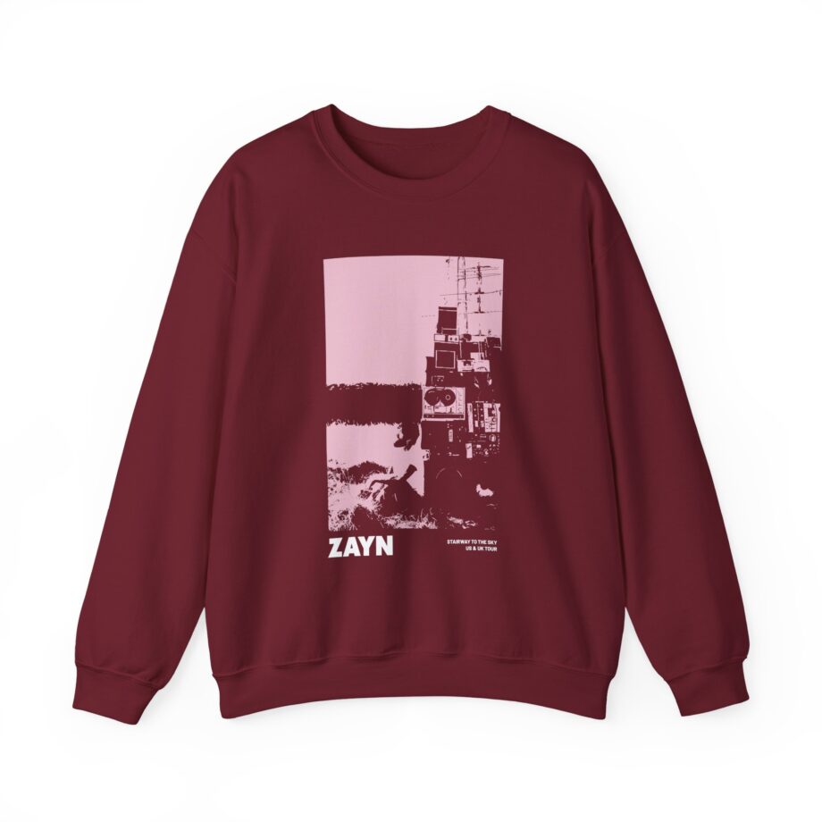 Zayn Malik Antenna Itin Faded Unisex Heavy Blend™ Crewneck Sweatshirt
