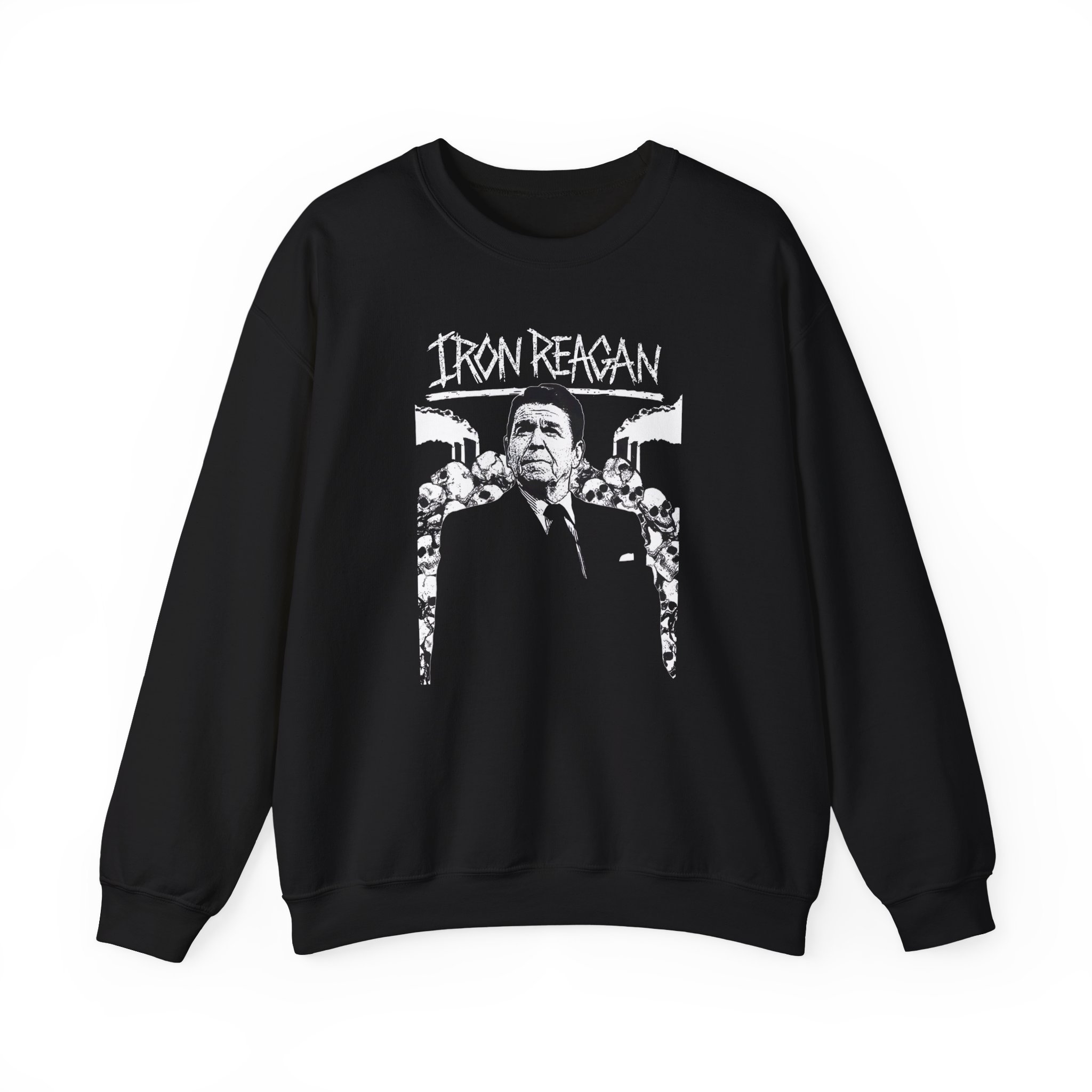 Iron Reagan Ronnie Backdrop Unisex Heavy Blendâ„¢ Crewneck Sweatshirt