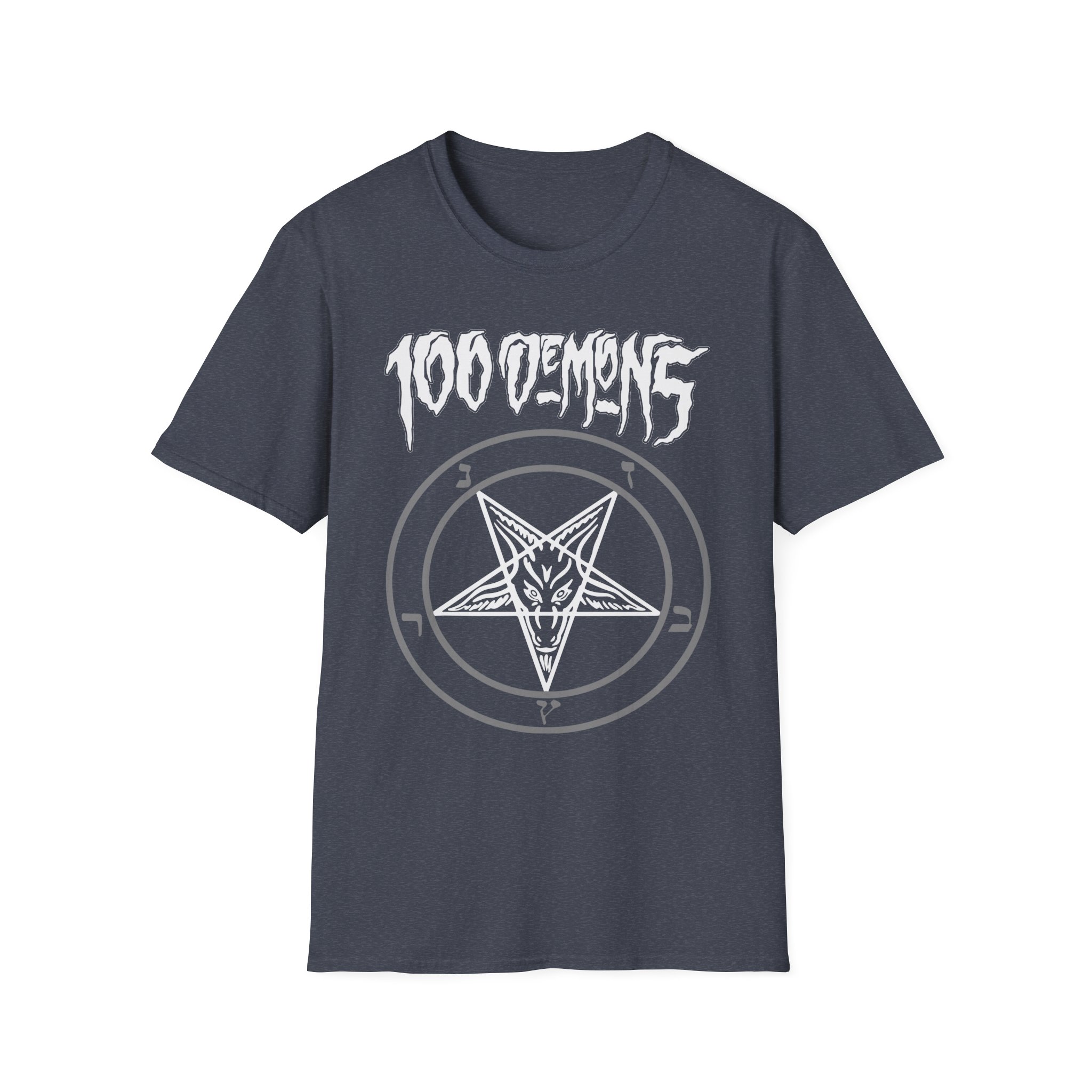 100 Demons Pentagram Unisex Softstyle T-Shirt
