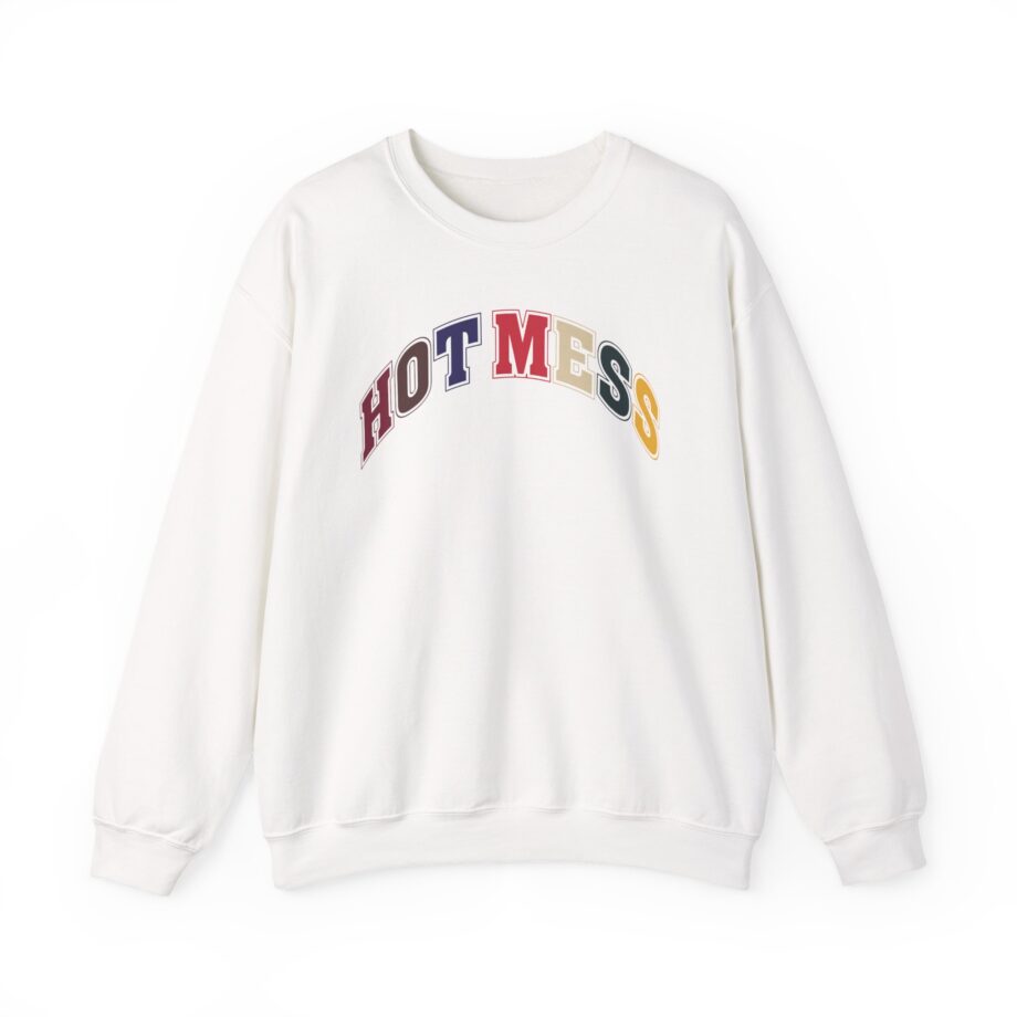 Alix Earle Hot Mess Varsity Unisex Heavy Blend™ Crewneck Sweatshirt