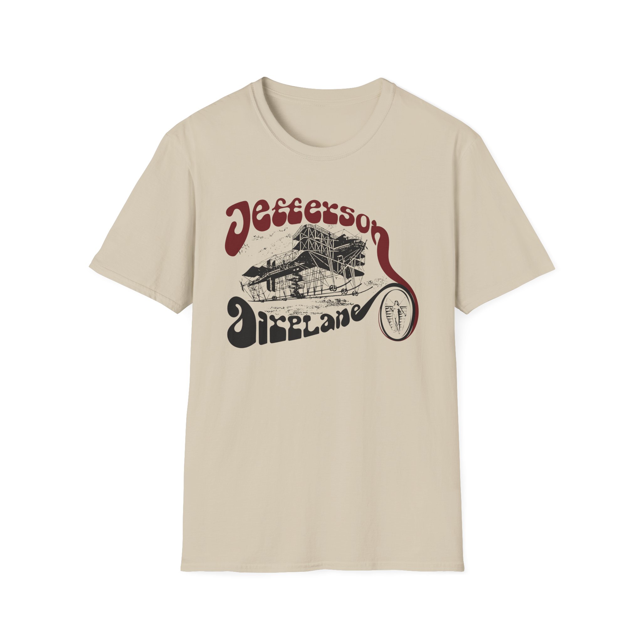 Jefferson Airplane Vintage Plane Unisex Softstyle T-Shirt