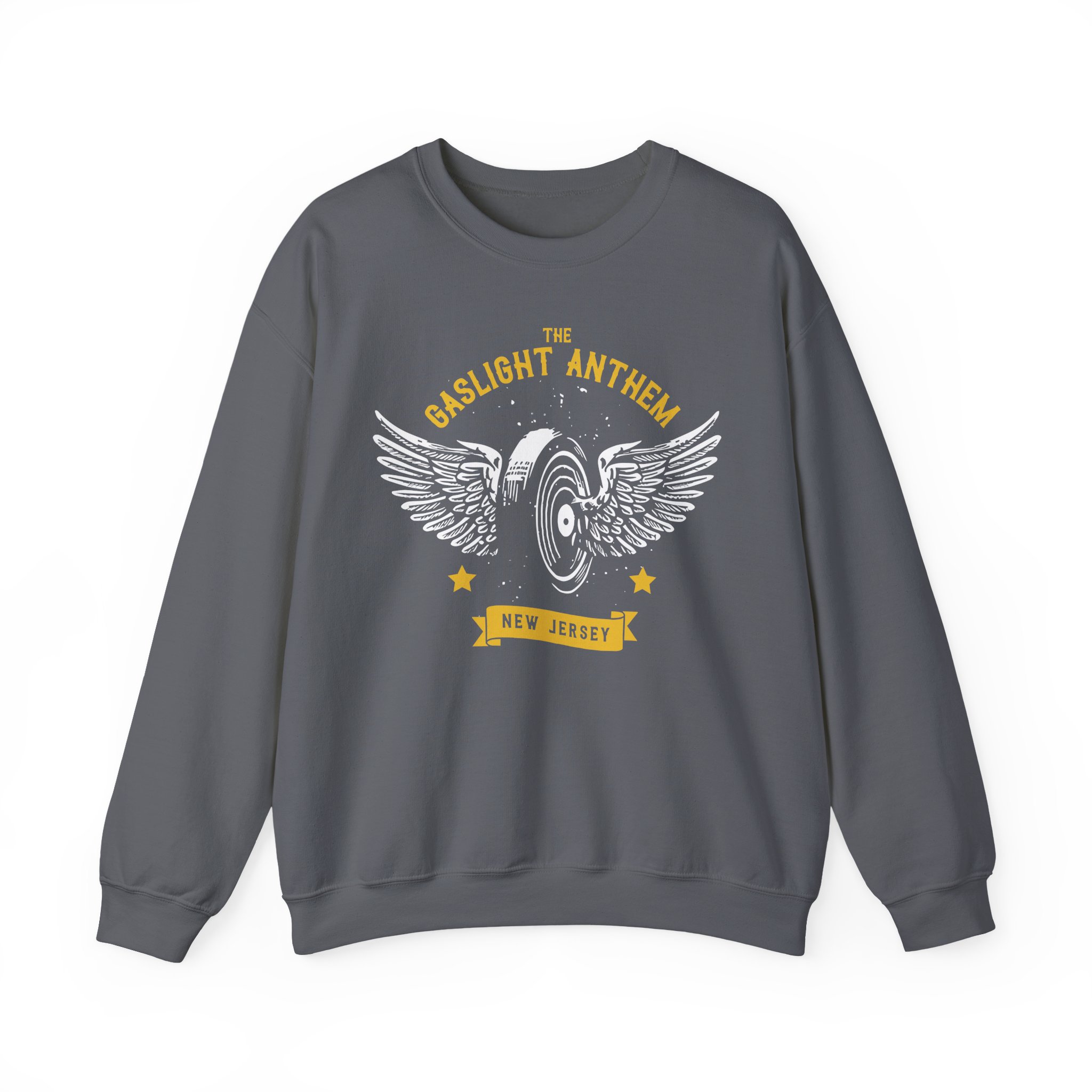 Gaslight Anthem Flying Wheel Unisex Heavy Blendâ„¢ Crewneck Sweatshirt
