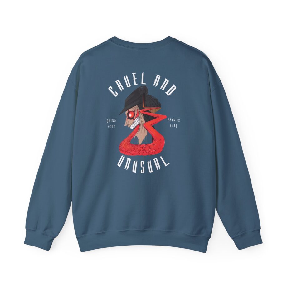 Avatar Band Cruel and Unusual Left Chest Unisex Heavy Blend™ Crewneck Sweatshirt