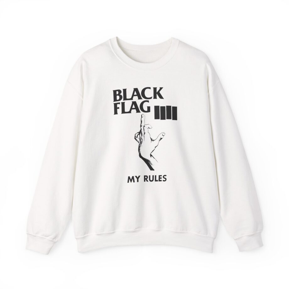 Black Flag My Rules Unisex Heavy Blend™ Crewneck Sweatshirt