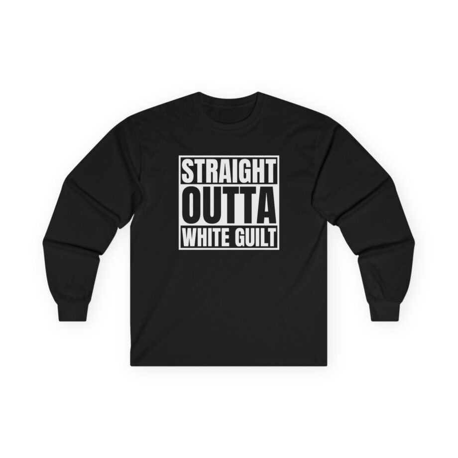 Upchurch Straight Outta White Guilt Unisex Ultra Cotton Long Sleeve Tee