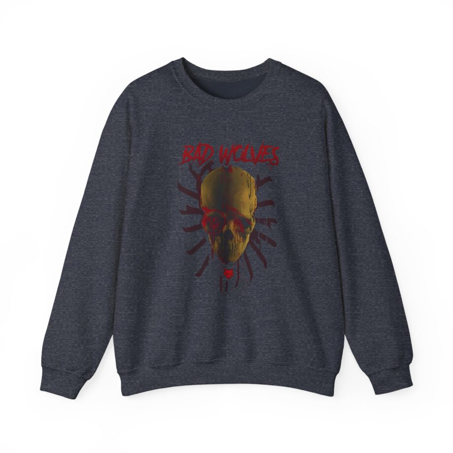 Bad Wolves Bloody Skull Unisex Heavy Blend™ Crewneck Sweatshirt