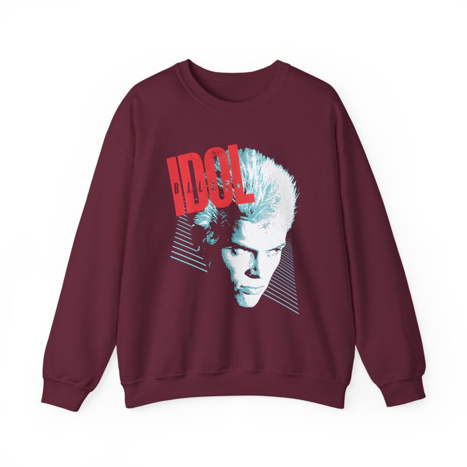 Billy Idol Face Stripes Unisex Heavy Blend™ Crewneck Sweatshirt