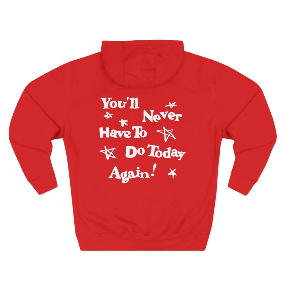 Alex Warren You’ll Never Have to Do Today Again Three-Panel Fleece Hoodie