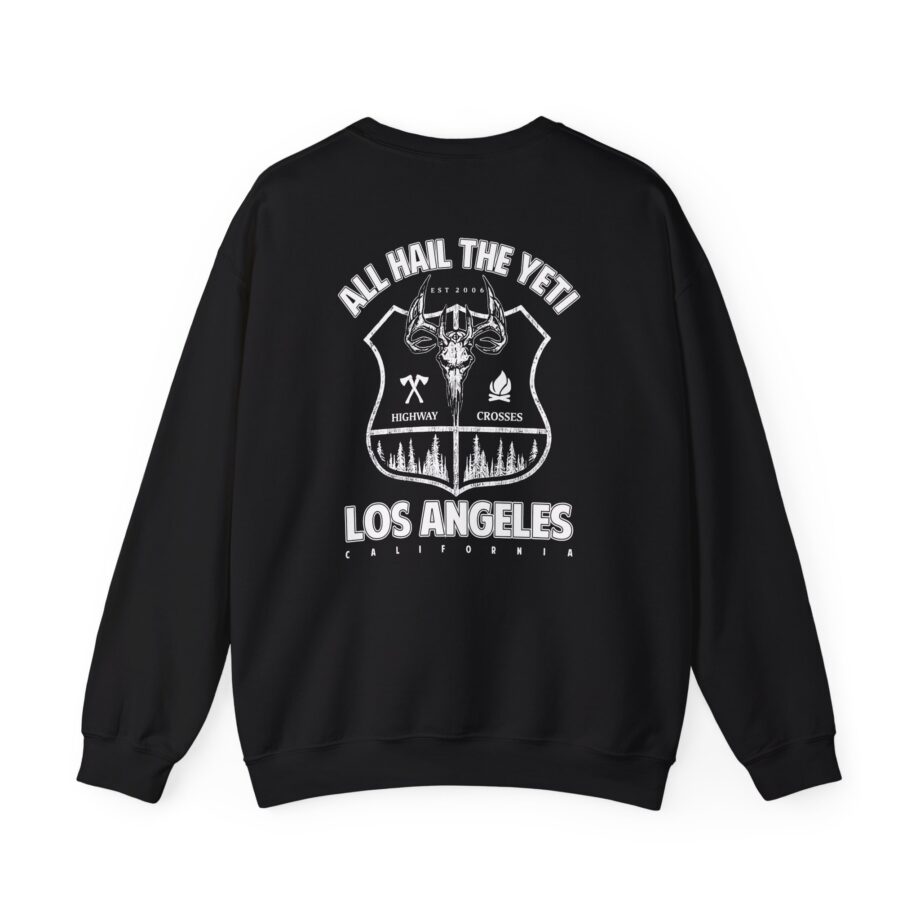 All Hail the Yeti Highway Crosses Unisex Heavy Blend™ Crewneck Sweatshirt