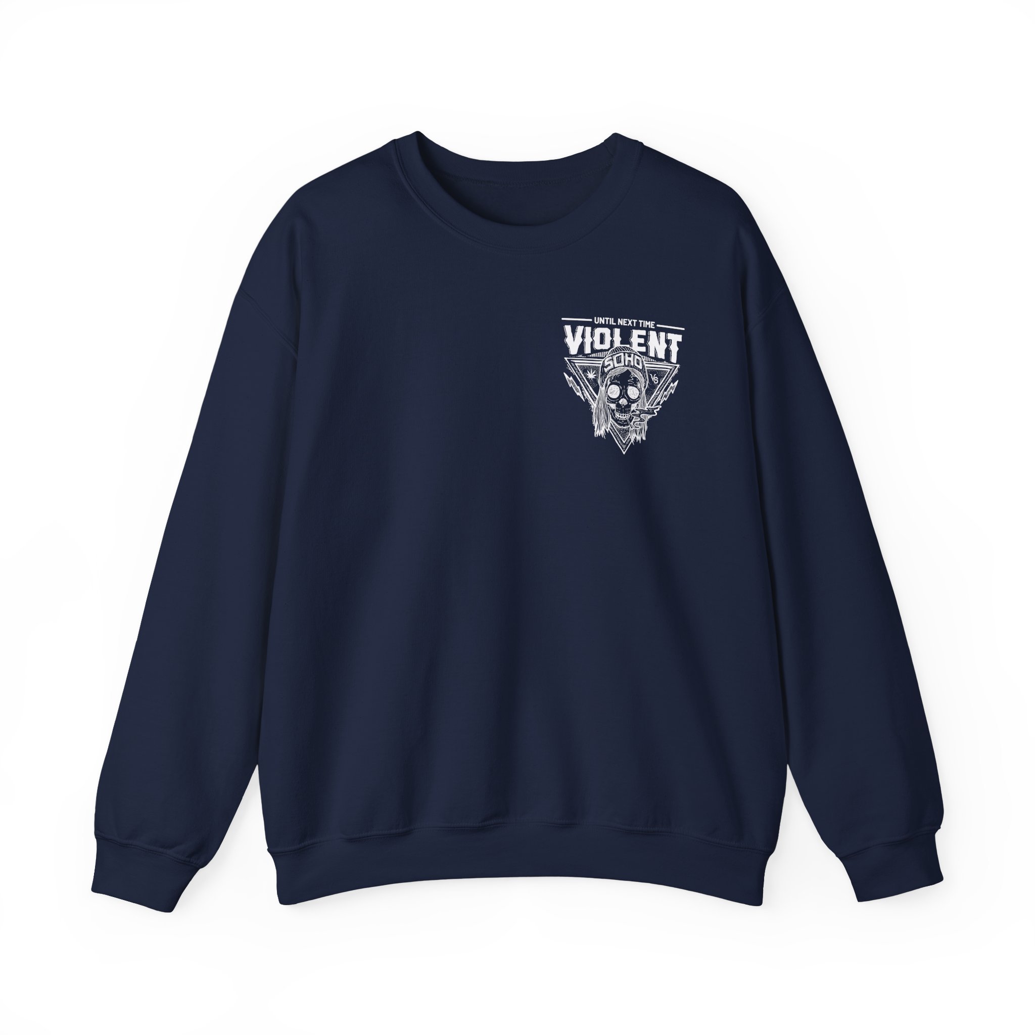 Violent Soho Until Next Time Blazin' Skull Unisex Heavy Blendâ„¢ Crewneck Sweatshirt