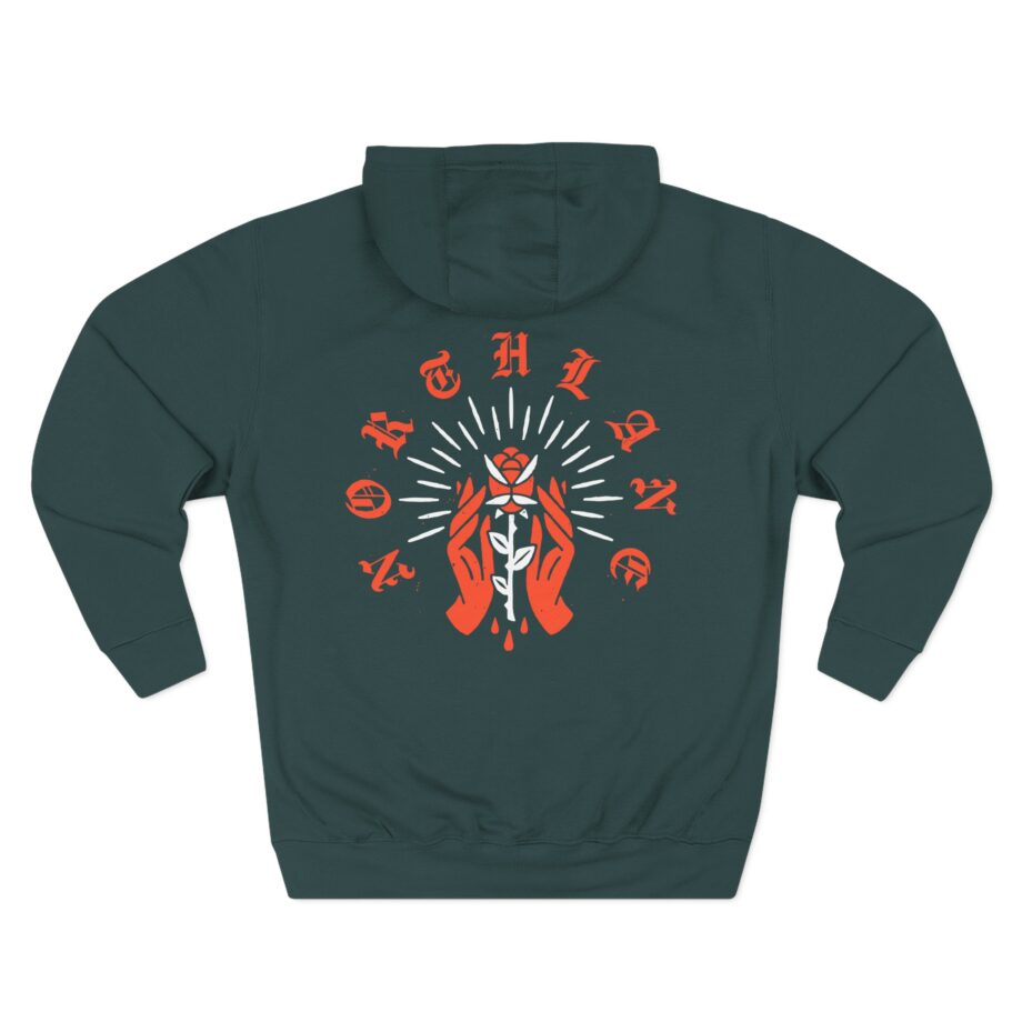 Northlane Rose Hands Three-Panel Fleece Hoodie