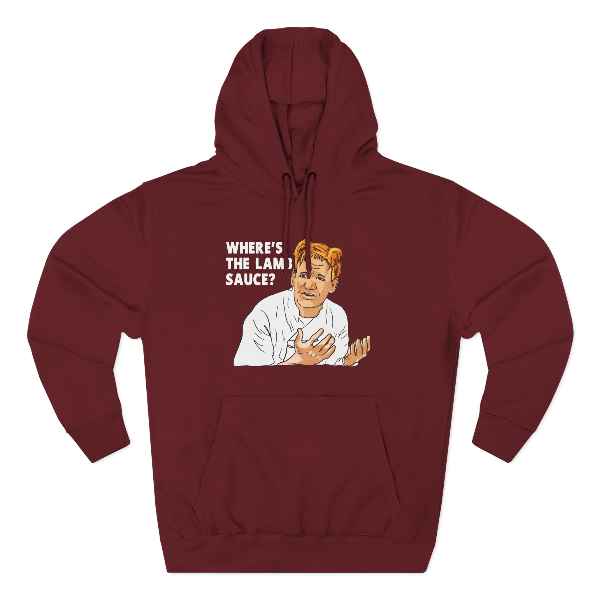 Gordon Ramsay Wheres the Lamb Sauce Three-Panel Fleece Hoodie
