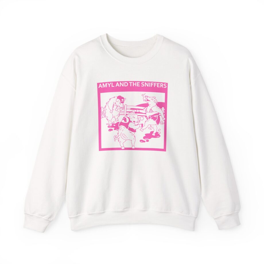 Amyl and the Sniffers Pigs Unisex Heavy Blend™ Crewneck Sweatshirt