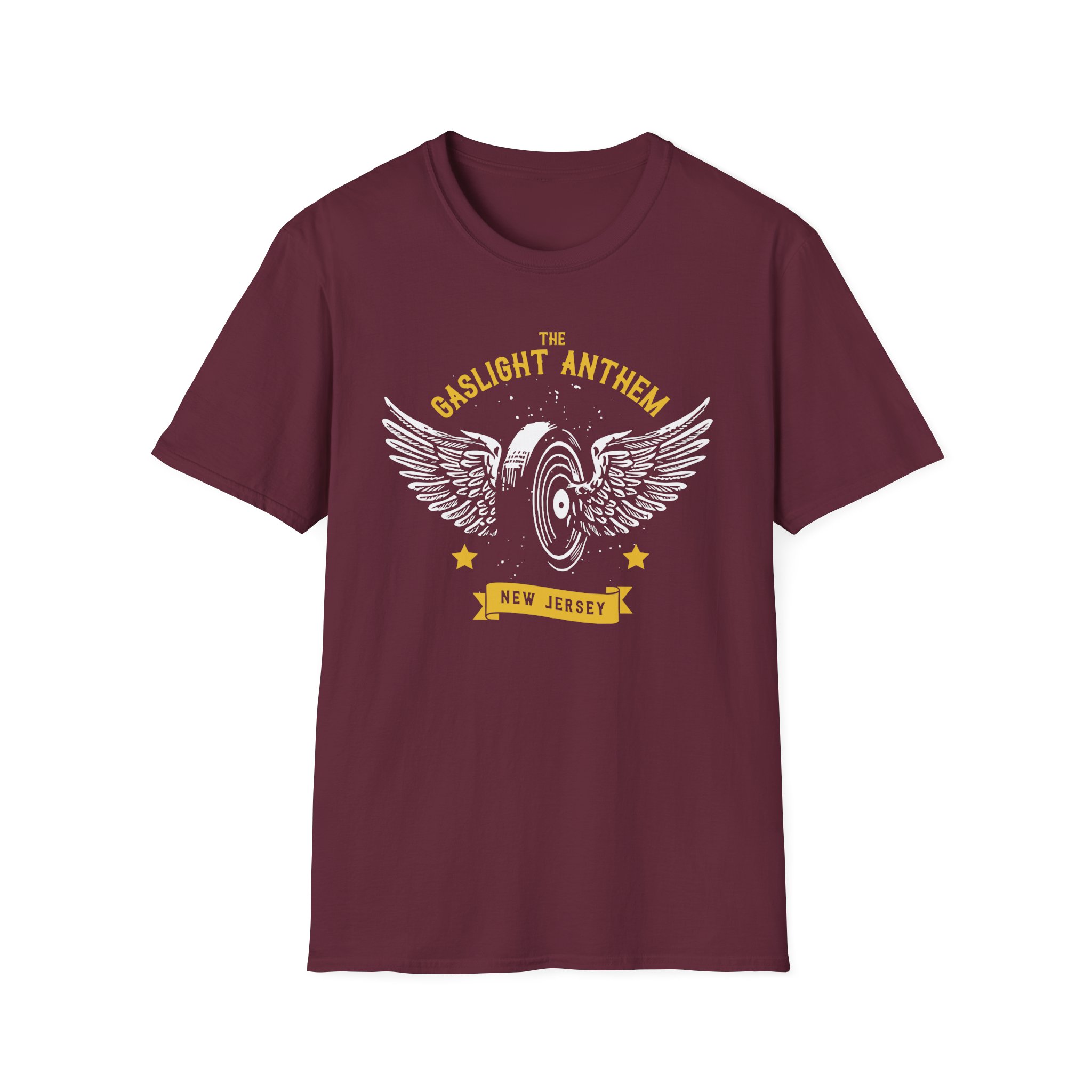 Gaslight Anthem Flying Wheel Unisex Softstyle T-Shirt