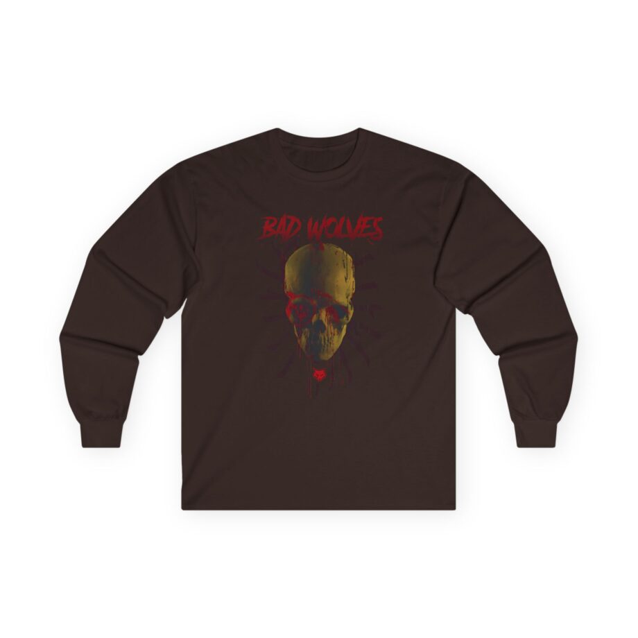 Bad Wolves Bloody Skull Unisex Ultra Cotton Long Sleeve Tee