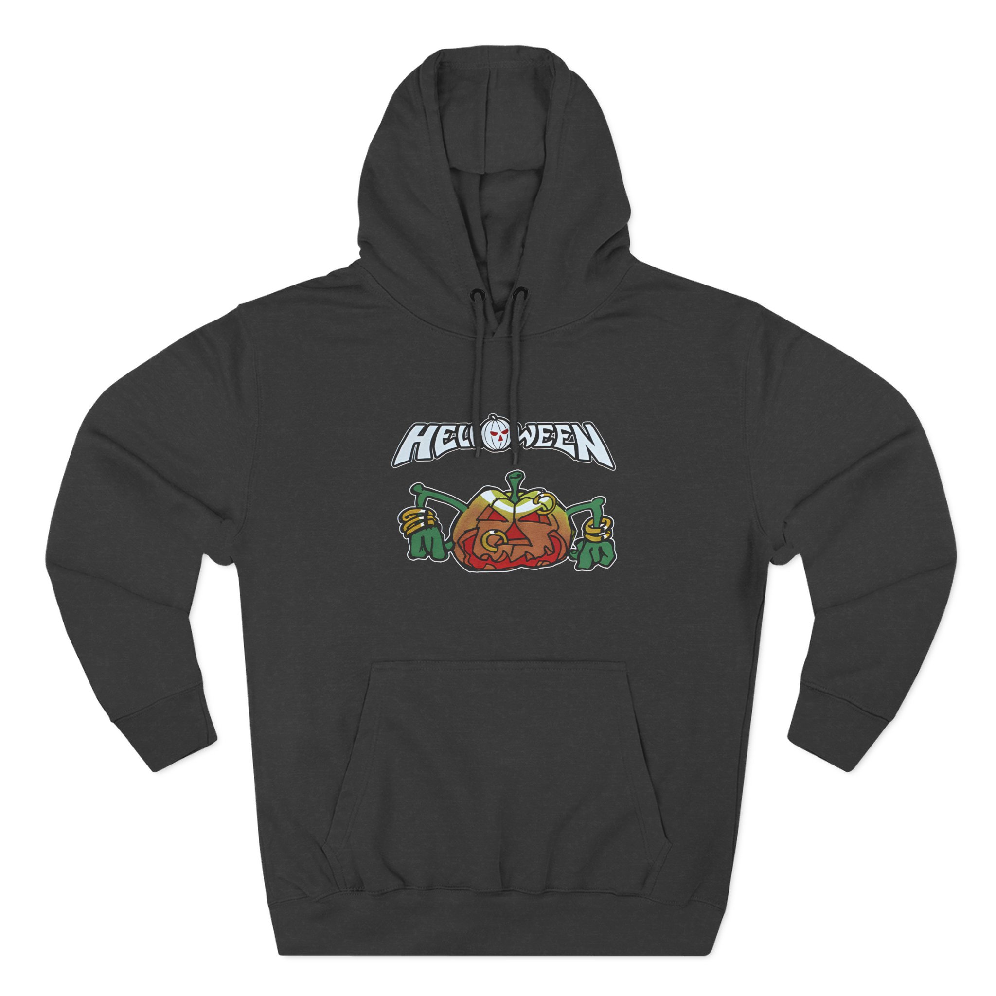 Helloween Rings Pumpkin Three-Panel Fleece Hoodie