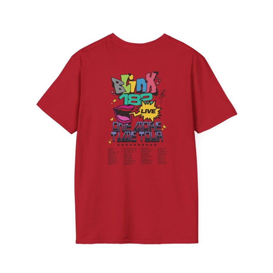 Blink 182 One More Time Tour Unisex Softstyle T-Shirt
