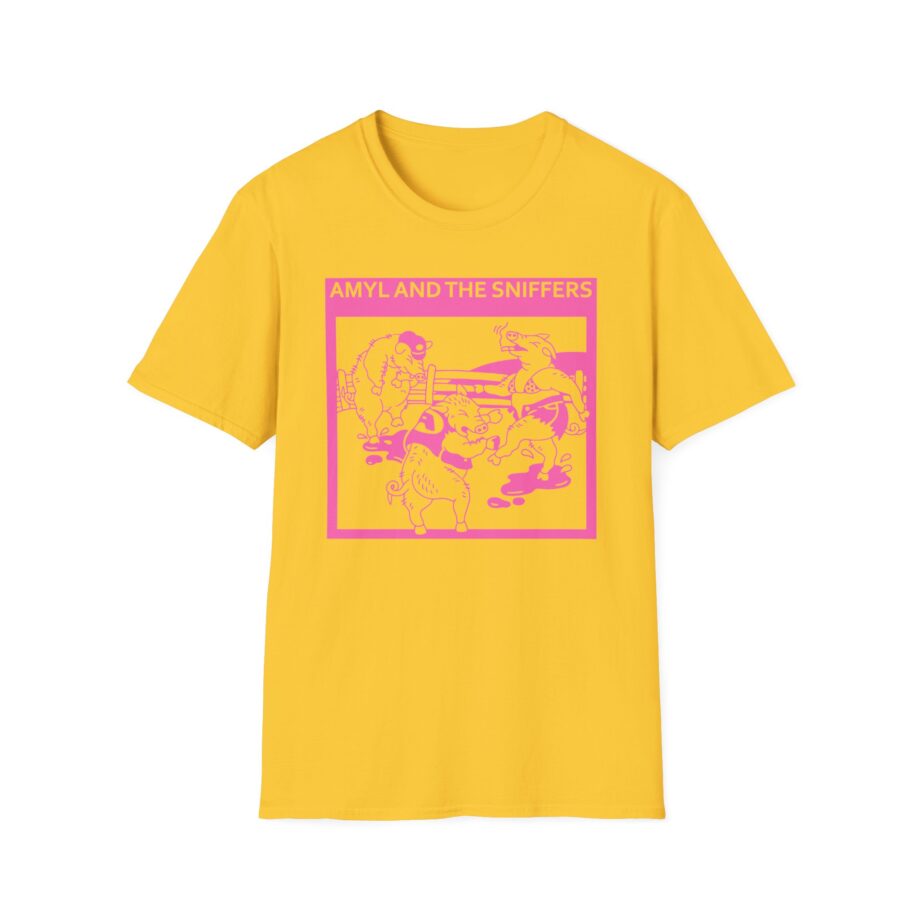 Amyl and the Sniffers Pigs Unisex Softstyle T-Shirt