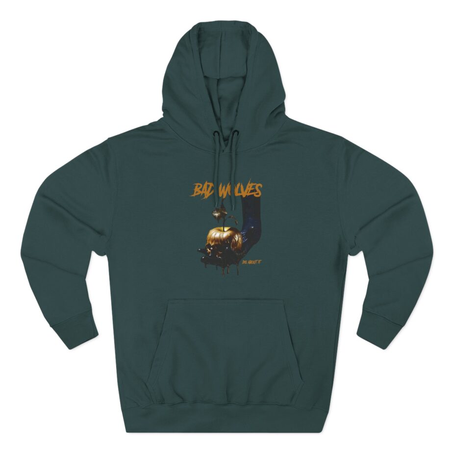 Bad Wolves Die About It Tracklist Three-Panel Fleece Hoodie