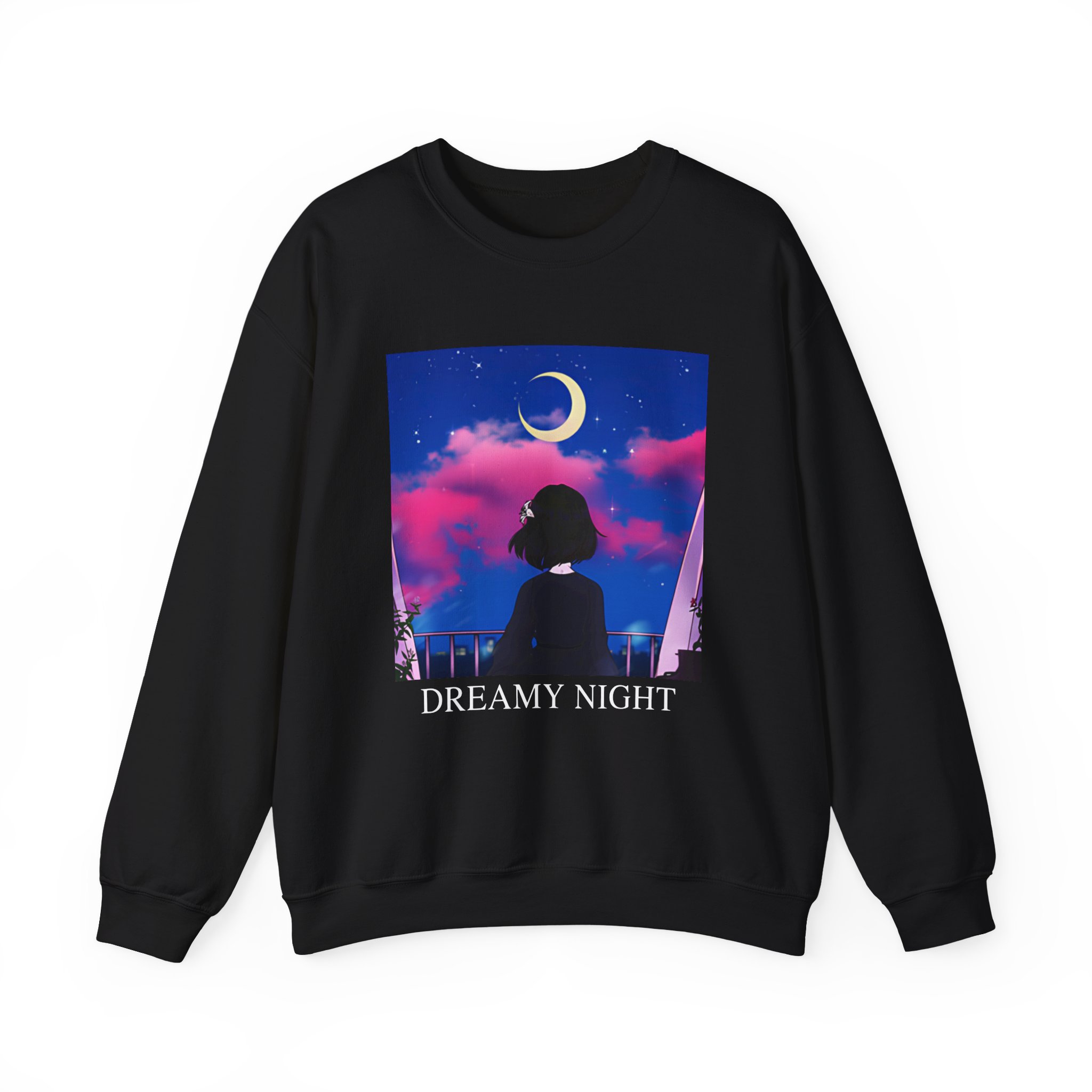 Lilypichu Dreamy Night Unisex Heavy Blendâ„¢ Crewneck Sweatshirt