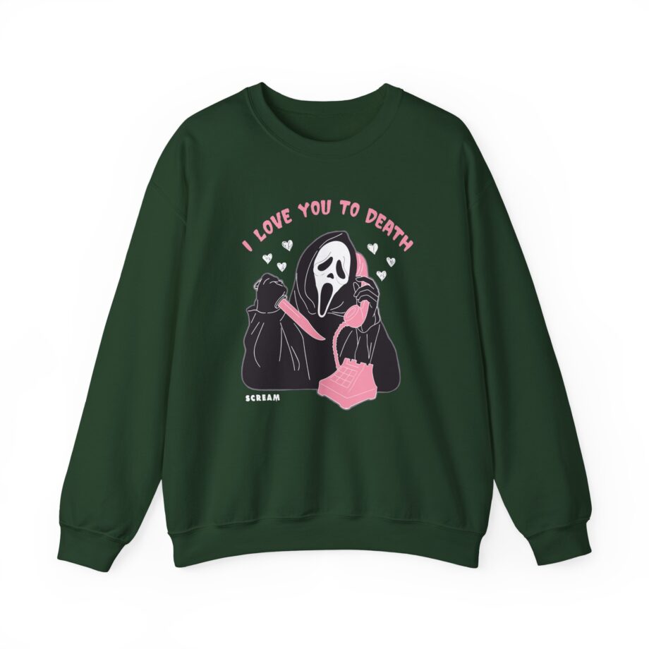 Ghostface Love You To Death Unisex Heavy Blend™ Crewneck Sweatshirt