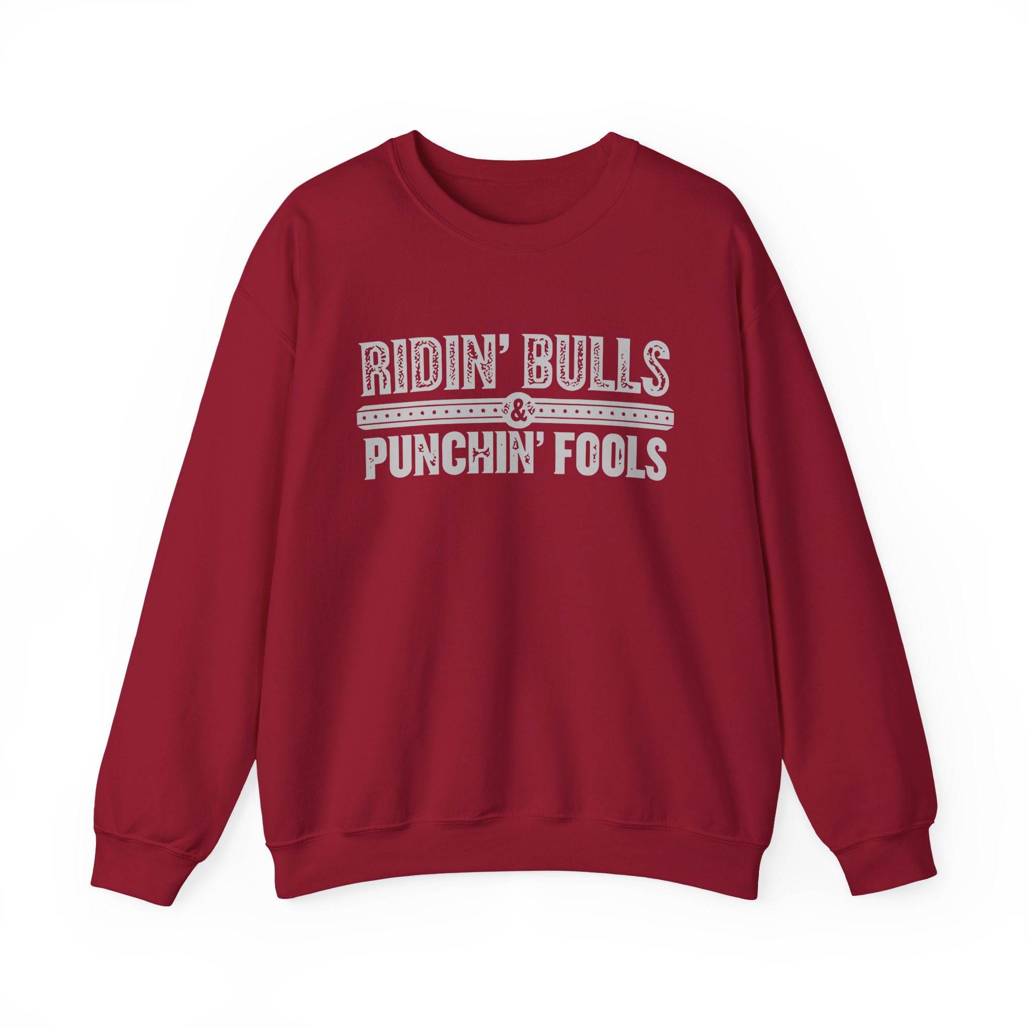 Dale Brisby Ridin' Bulls & Punchin' Fools Unisex Heavy Blendâ„¢ Crewneck Sweatshirt