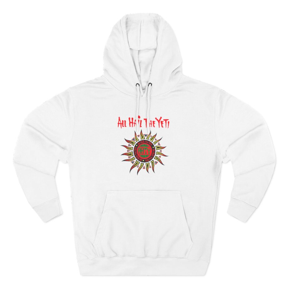 All Hail the Yeti Sun Three-Panel Fleece Hoodie