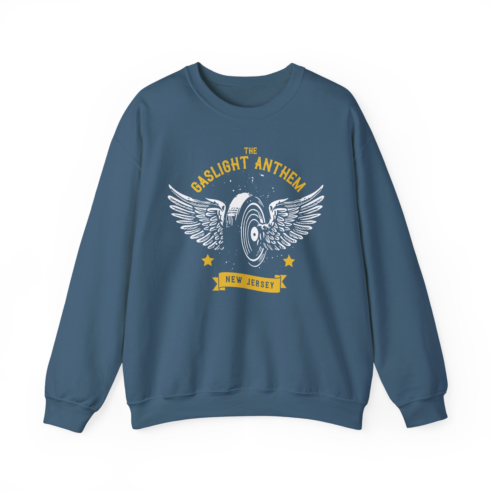 Gaslight Anthem Flying Wheel Unisex Heavy Blendâ„¢ Crewneck Sweatshirt