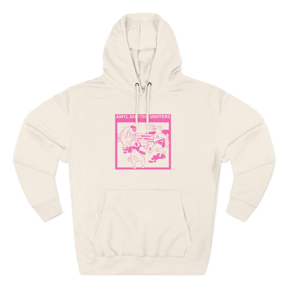 Amyl and the Sniffers Pigs Three-Panel Fleece Hoodie