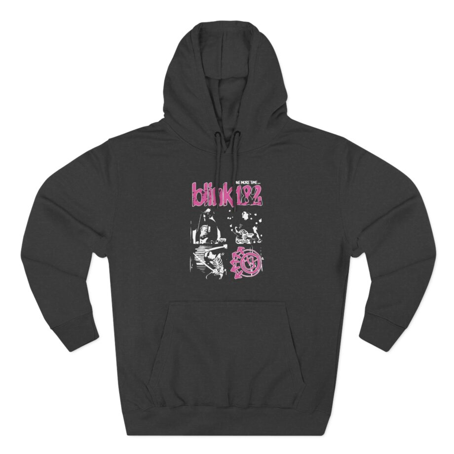 Blink 182 One More Time Photo Three-Panel Fleece Hoodie