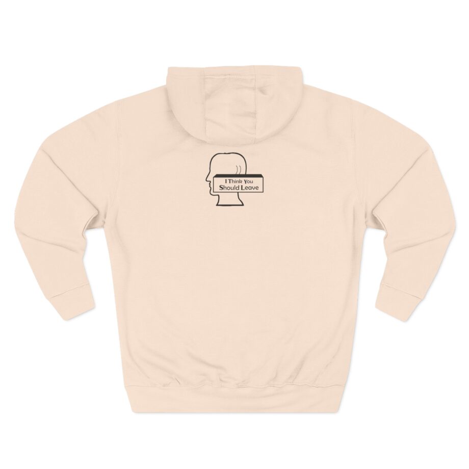 I Think You Should Leave Pixel Three-Panel Fleece Hoodie