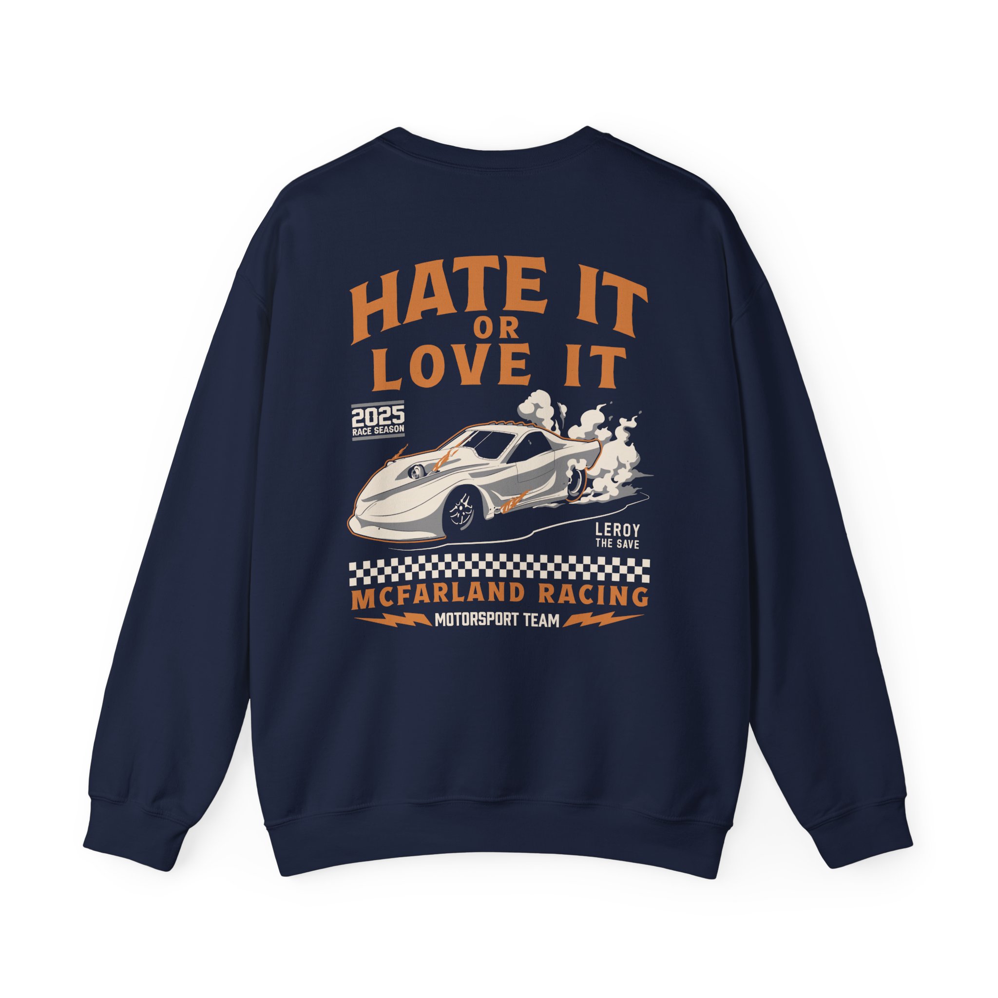 Cleetus Mcfarland Hate It or Love It Leroy Unisex Heavy Blendâ„¢ Crewneck Sweatshirt