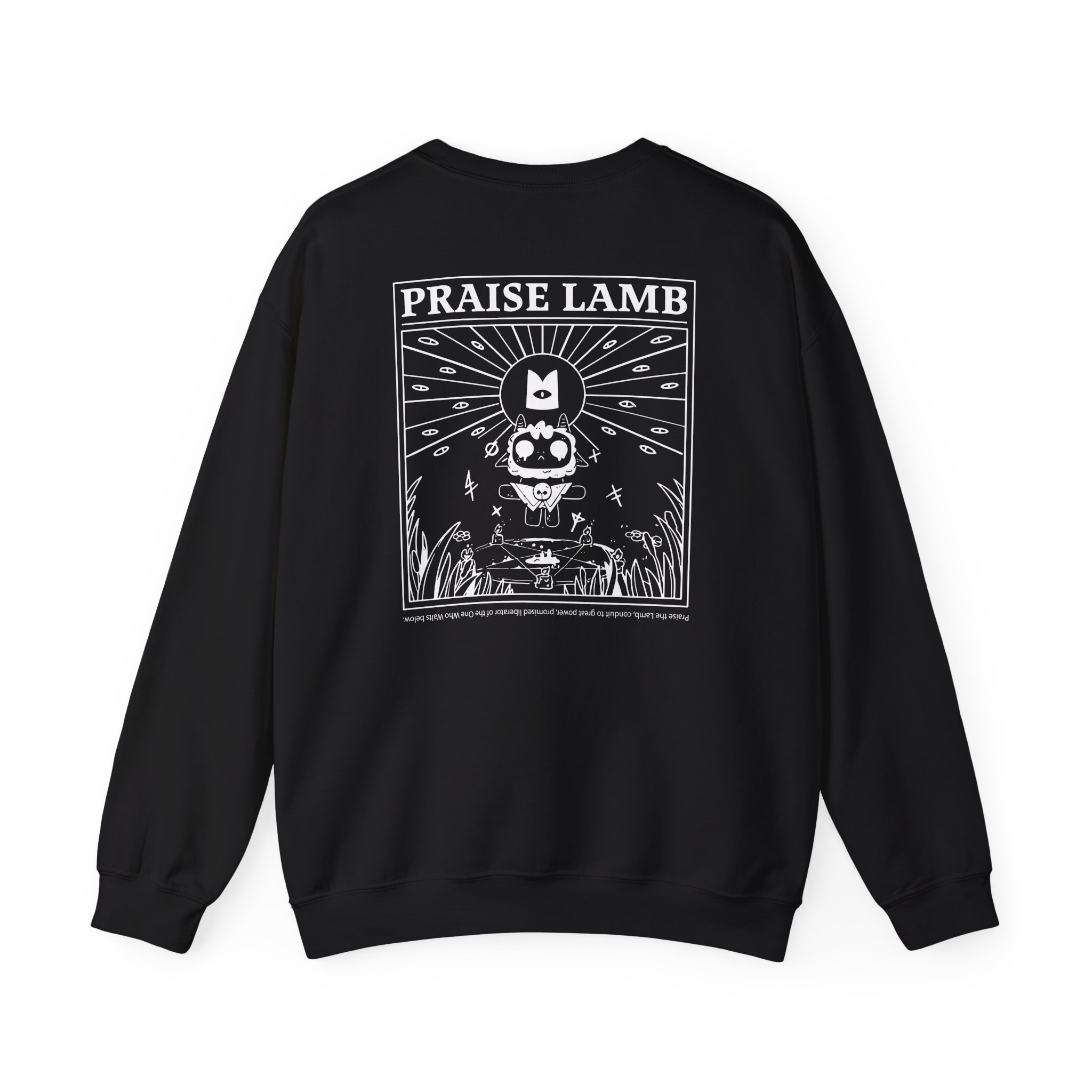 Cult of the Lamb Praise Lamb Unisex Heavy Blendâ„¢ Crewneck Sweatshirt