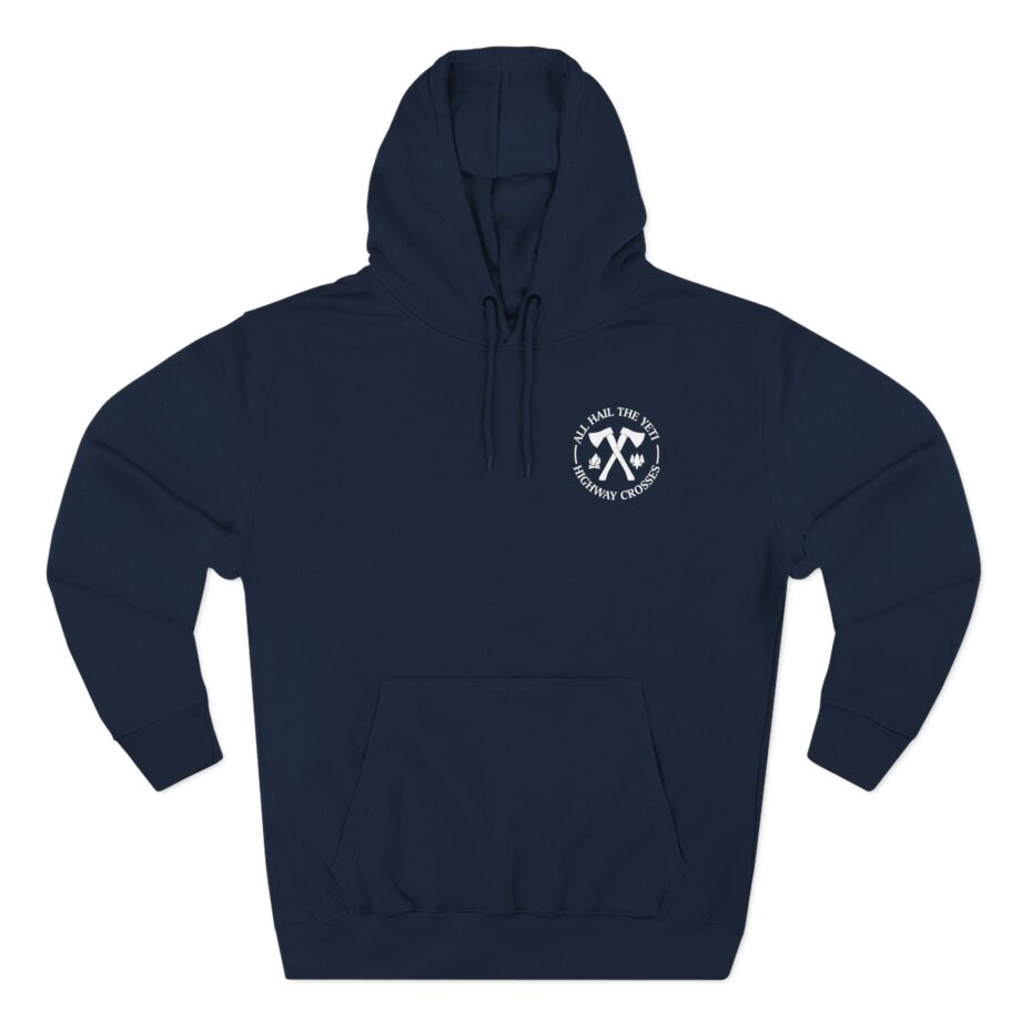 All Hail the Yeti Highway Crosses Three-Panel Fleece Hoodie
