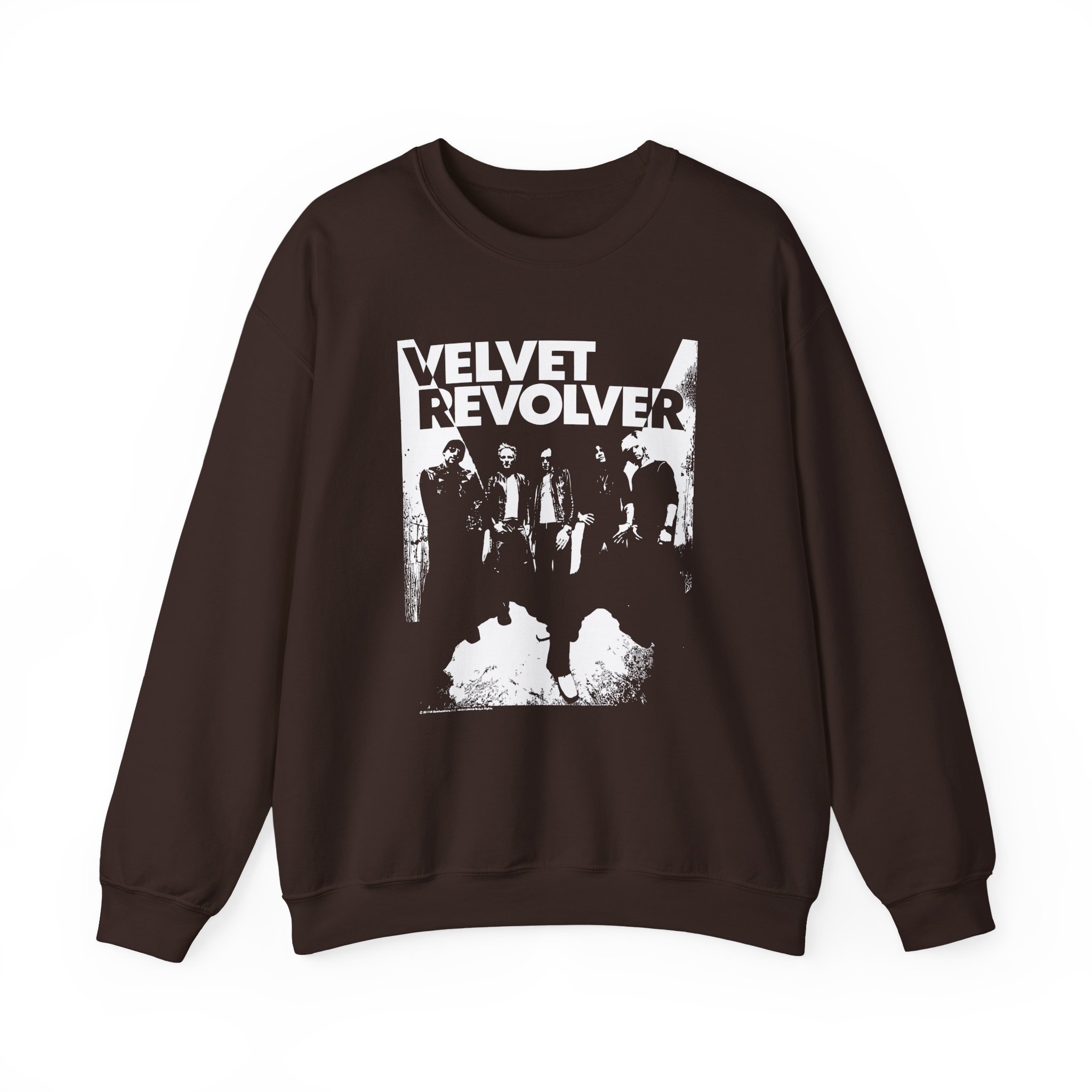 Velvet Revolver Velvet Skull Military Unisex Heavy Blend Crewneck Sweatshirt
