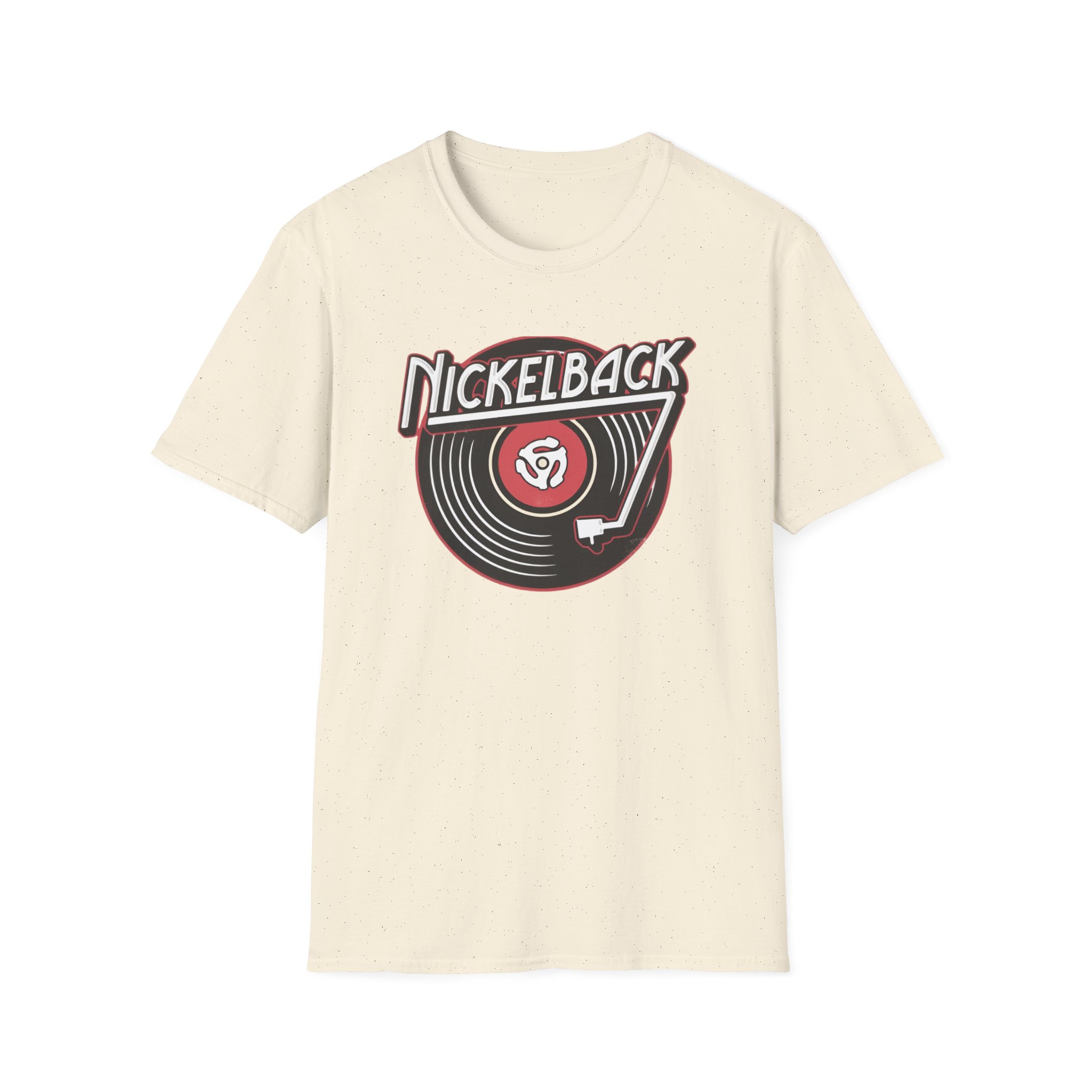Nickelback Record Natural Ringer Unisex Softstyle T-Shirt