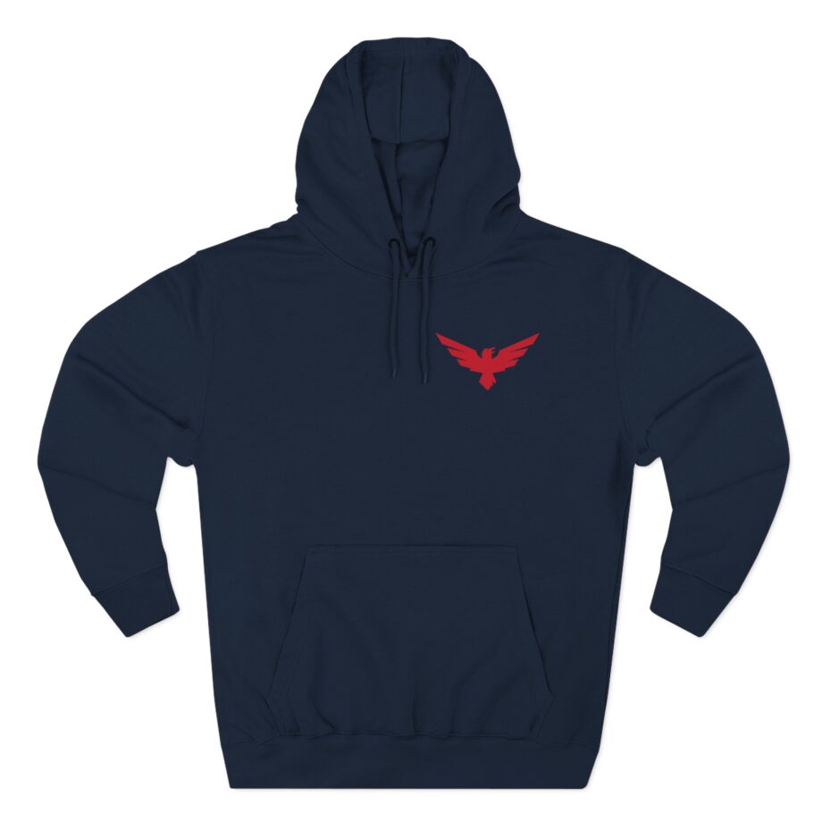 Carolina Royal Ravens Three-Panel Fleece Hoodie