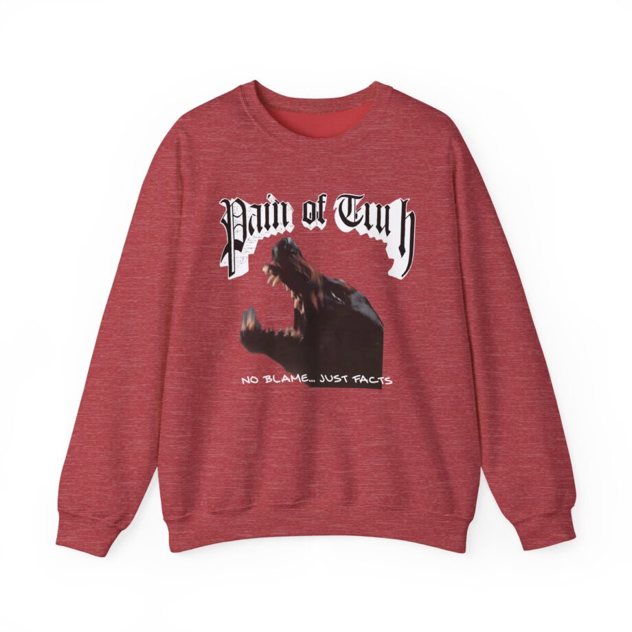 Pain of Truth No Blame...just Facts Unisex Heavy Blend™ Crewneck Sweatshirt