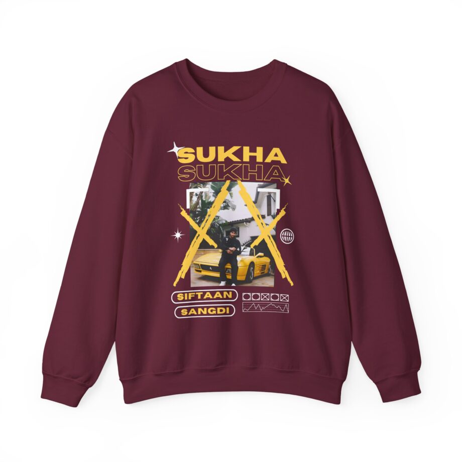 Sukha Brown Munde Unisex Heavy Blend™ Crewneck Sweatshirt