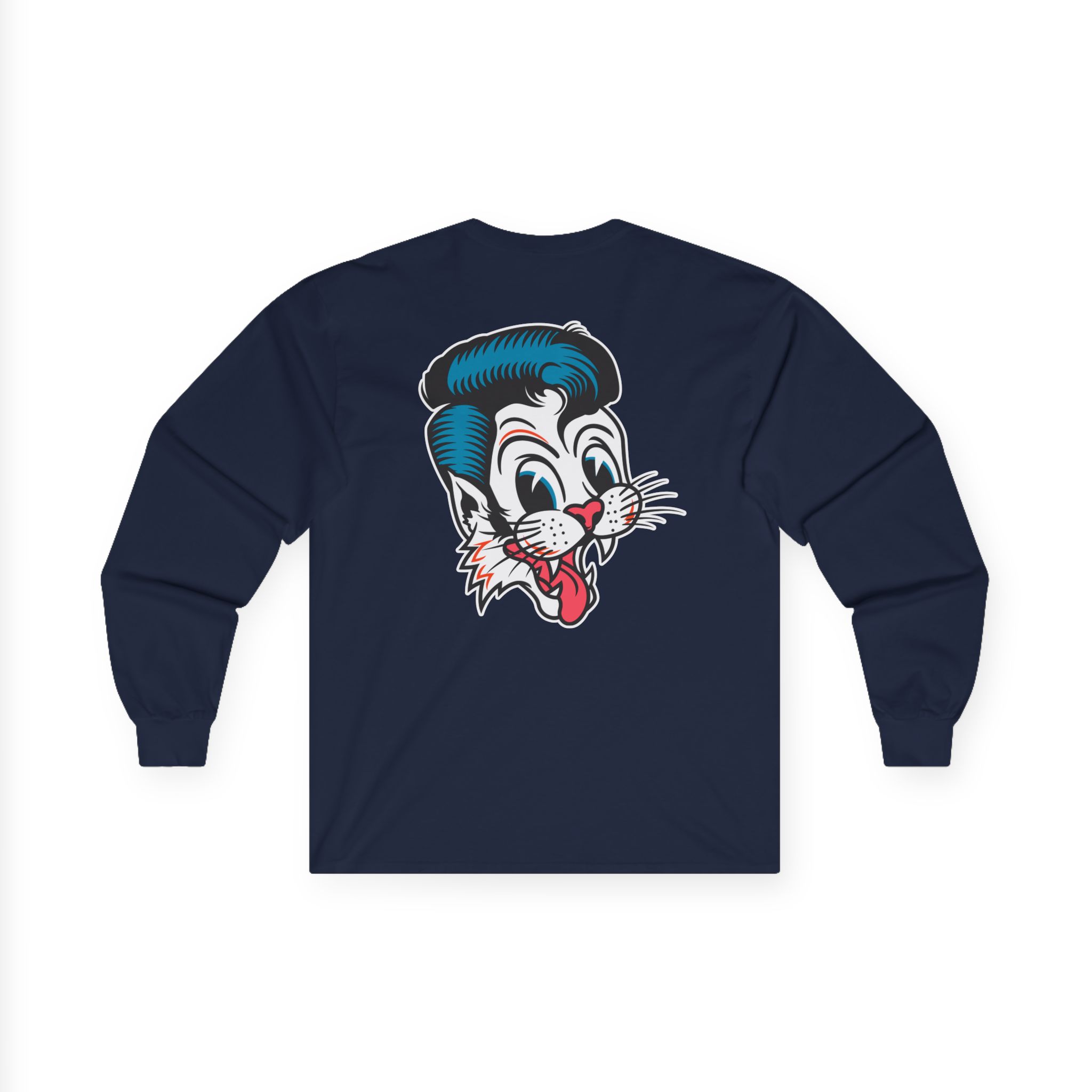 Stray Cats Cat Head Logo Unisex Ultra Cotton Long Sleeve Tee