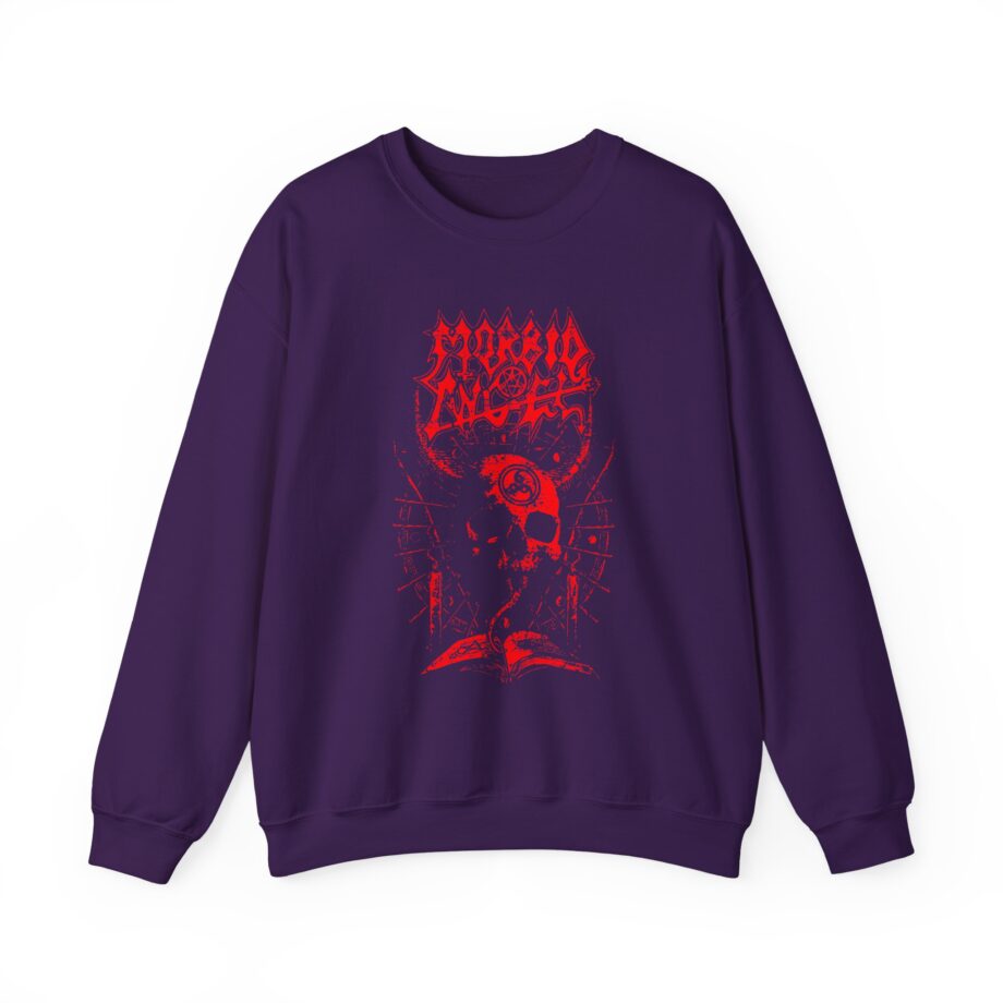 Morbid Angel Horned Skull Unisex Heavy Blend™ Crewneck Sweatshirt
