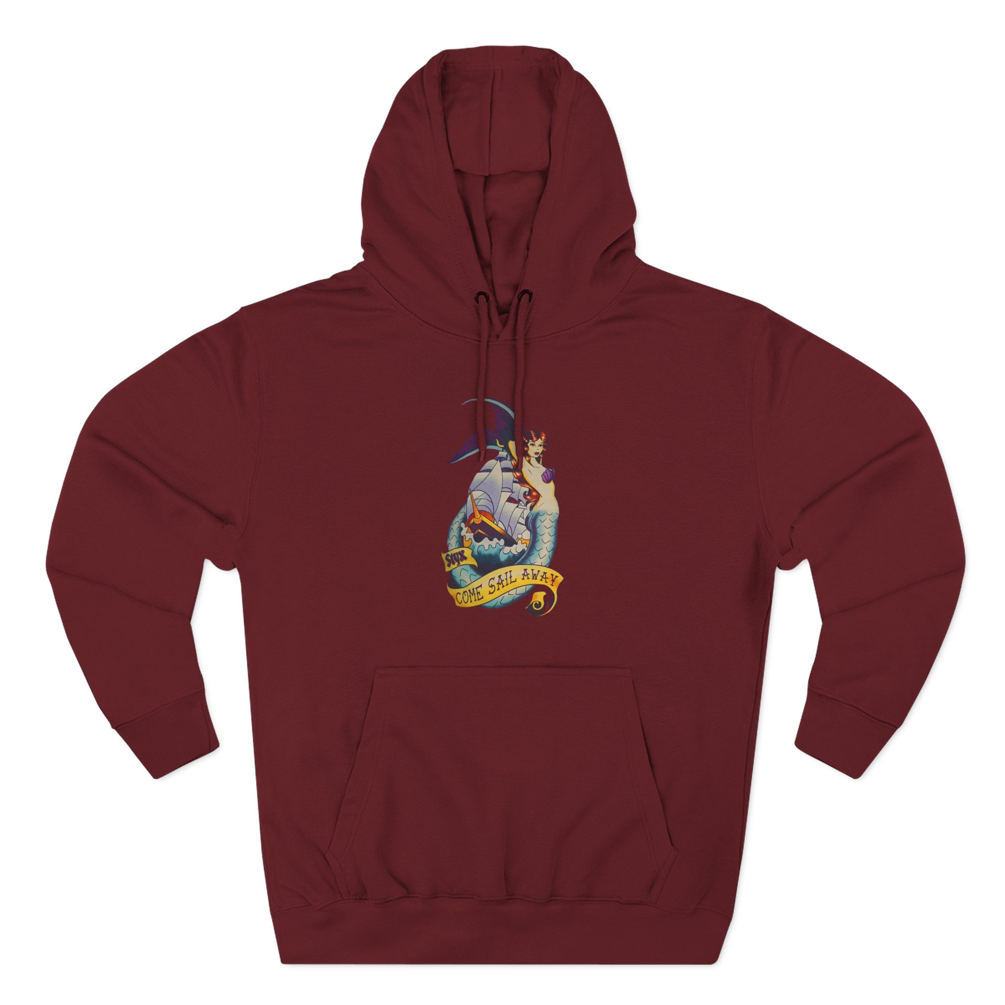 Styx  Three-Panel Fleece Hoodie