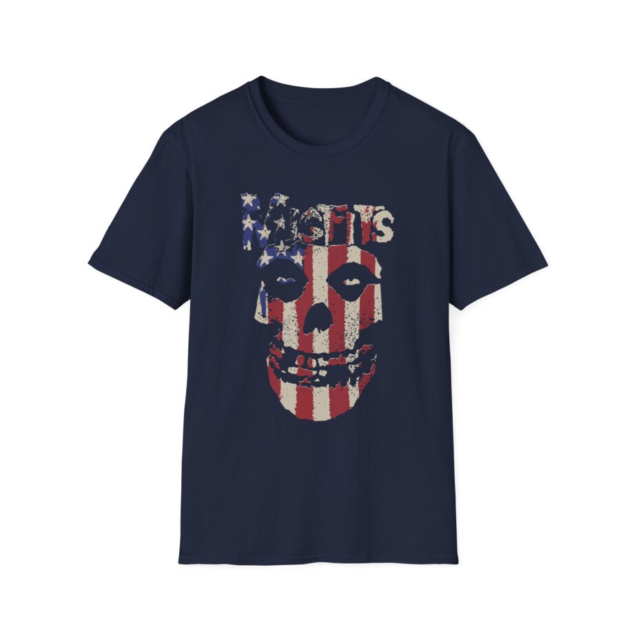 Misfits Stars and Stripes Fiend Skull Unisex Softstyle T-Shirt