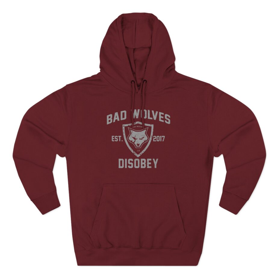 Bad Wolves Disobey Athletic Three-Panel Fleece Hoodie
