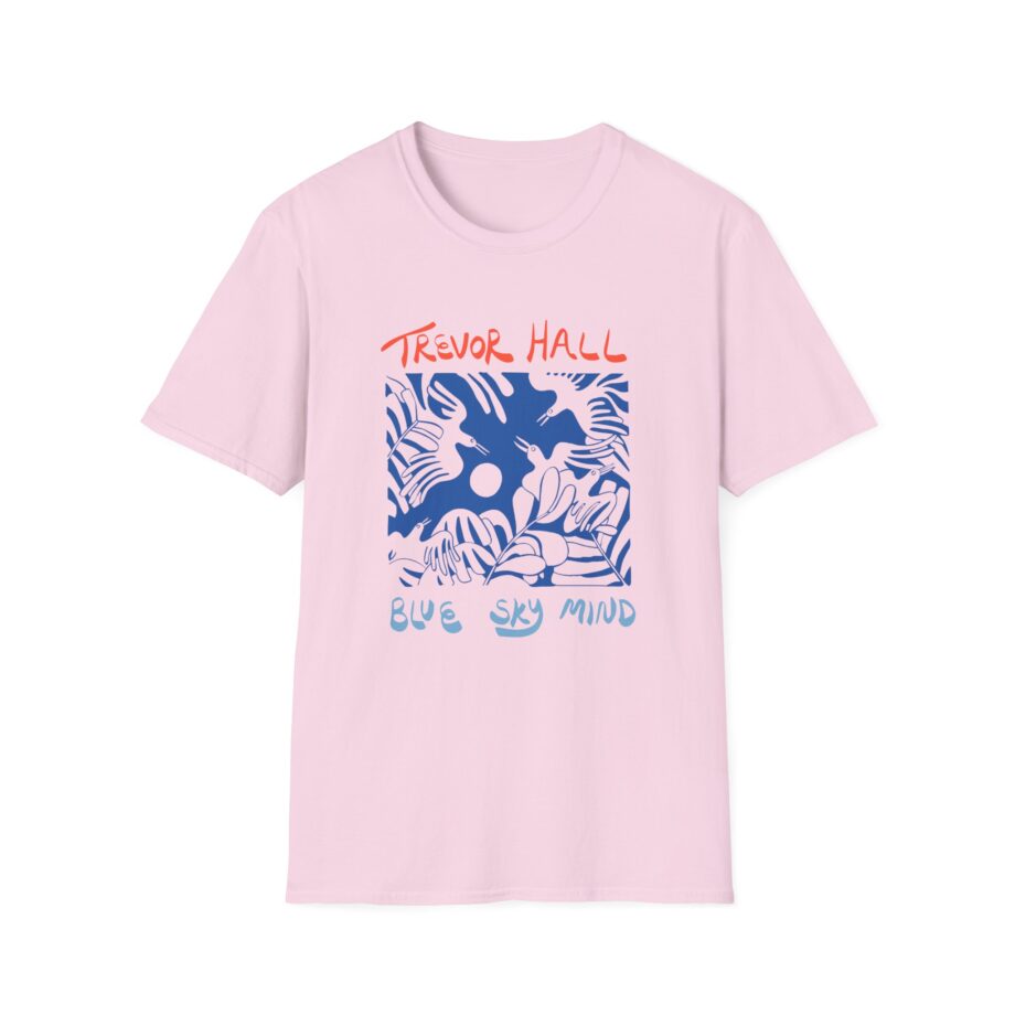 Trevor Hall Blue Sky Mind Birds Unisex Softstyle T-Shirt