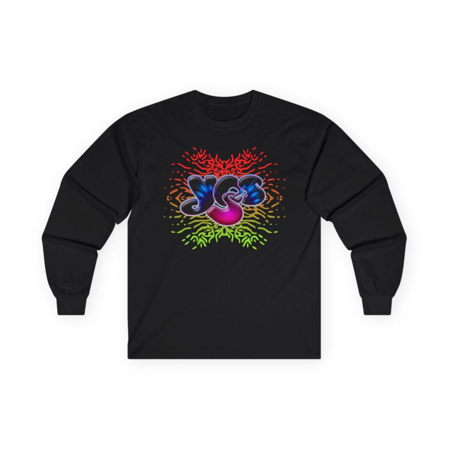 Yes Rainbow Abstract Logo Unisex Ultra Cotton Long Sleeve Tee